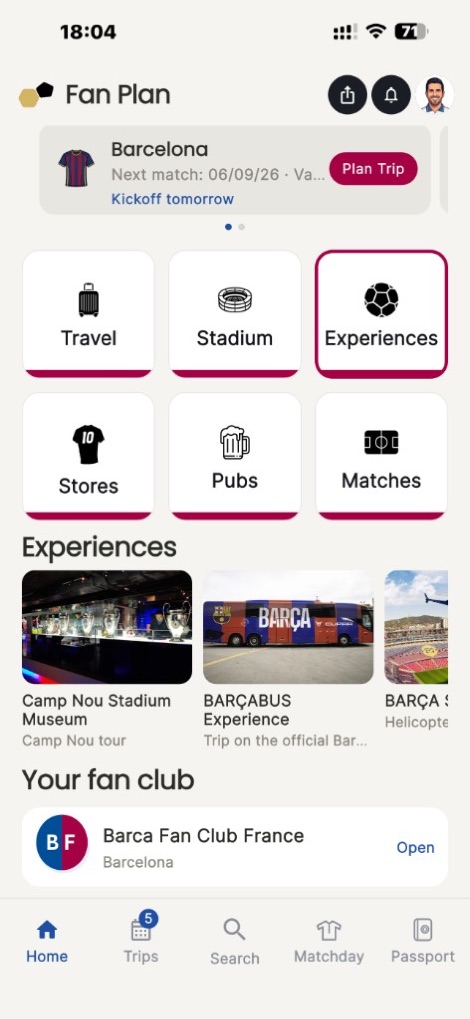 Tours, museums, and matchday experiences