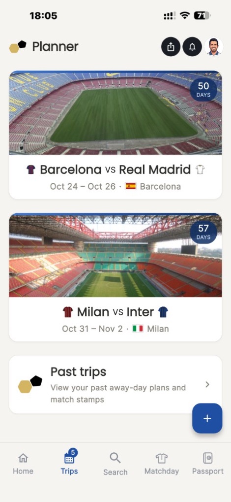 Every trip you've planned, in one place