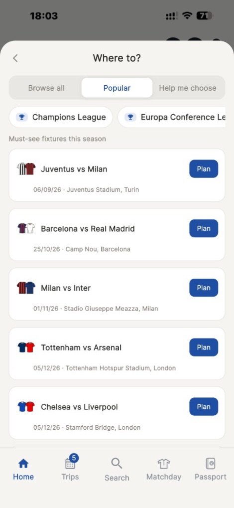 This season's biggest fixtures