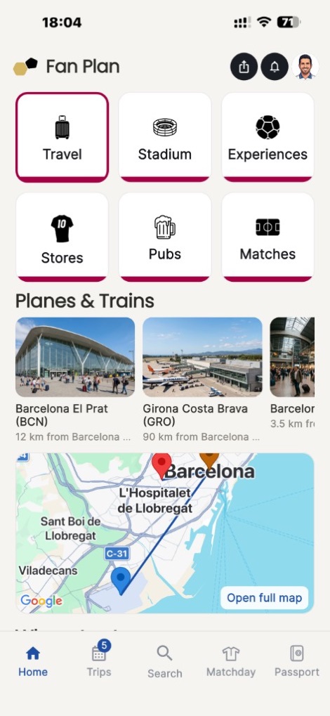 Flights, trains, and where to stay